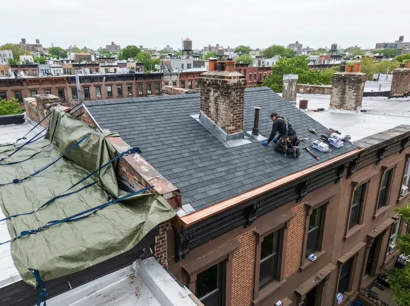 Professional roof leak repair in Brooklyn