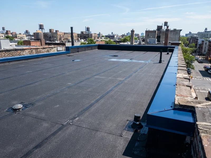 Professional rubber roof repair in Brooklyn
